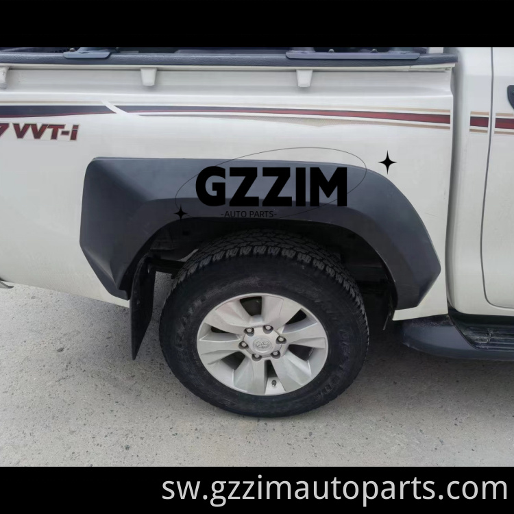 Sehemu za plastiki gurudumu arch fender flares matope mudguards mfukoni mtindo wa Hilux 2023 gr mtindo